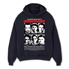UNTOLD HOODIE Vintage Black Oversized Hoodie.